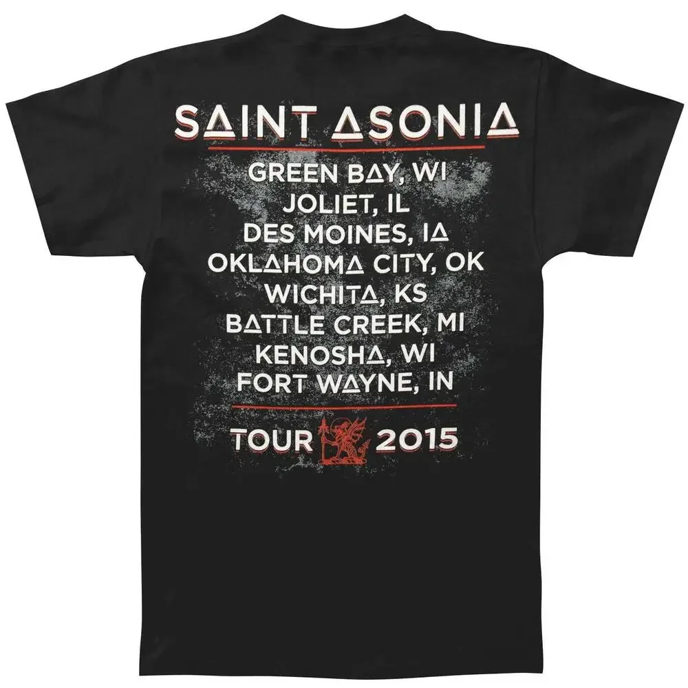 Men's Saint Asonia 2015 Tour T-shirt Small Black