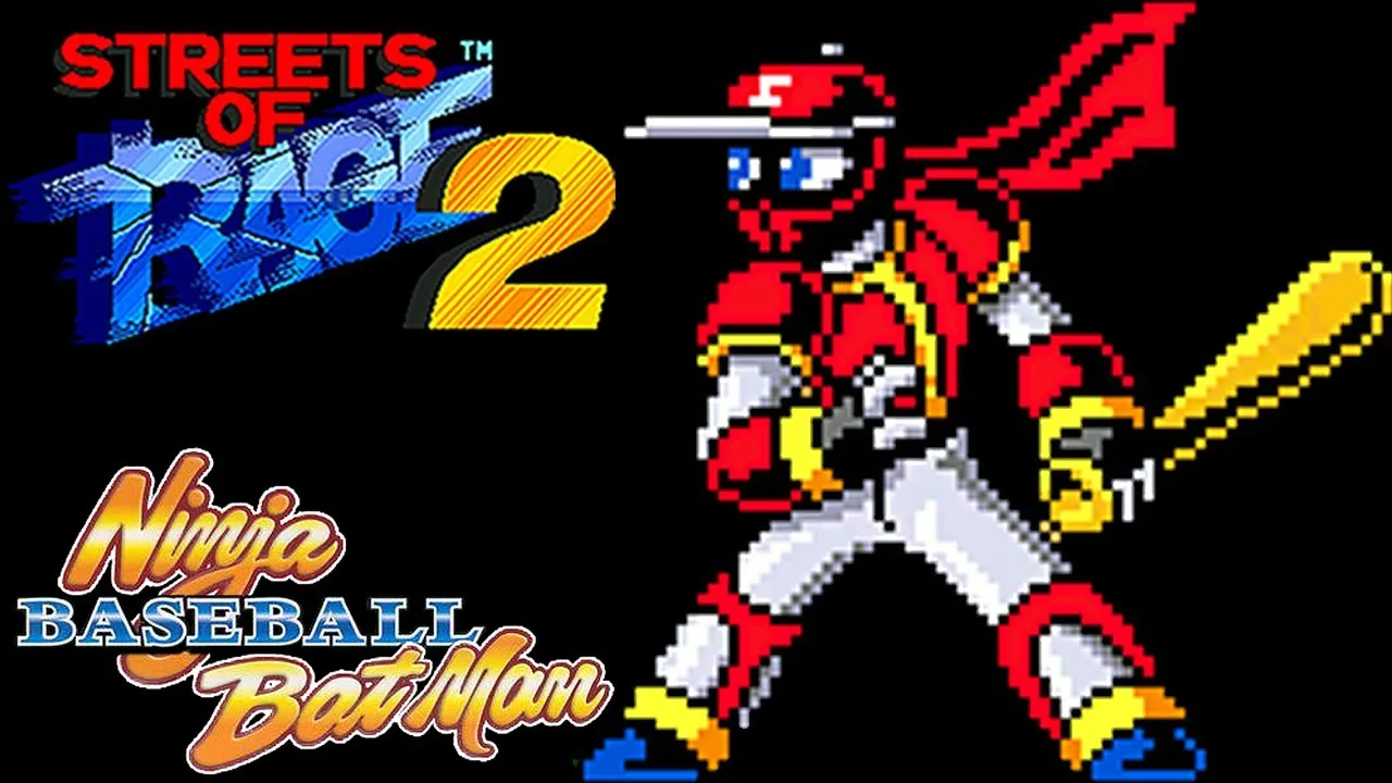 Streets of Rage 2: Ninja Baseball Bet Man Edition 16 Bit Mega Drive Game Card Genesis