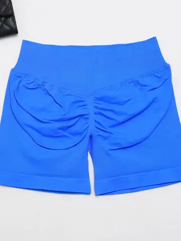 임팩트 반바지 낮은 리브 허리 밴드 요가 반바지 원활한 스크런치 부랑자 운동 체육관 반바지 부티 하이트 스트레치 러닝 반바지