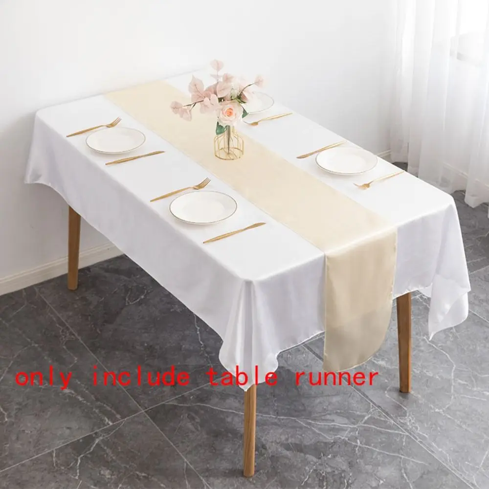 Romantic Party Decoration Home Decor Wedding Banquet Stain Table Runner Tablecloth Accessories Table Cover