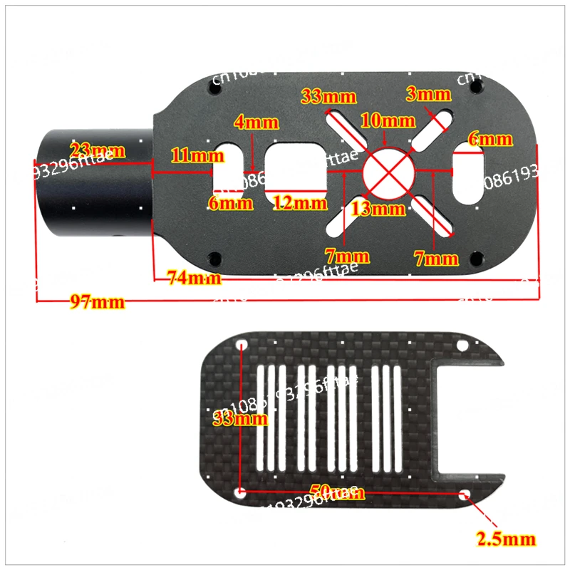

INNLOI 20mm Aluminium motor mount Accessories For 3508，4114，5010，5015 motor For 6S 60A ESC Agricultural Sprayer Drone INNLOI