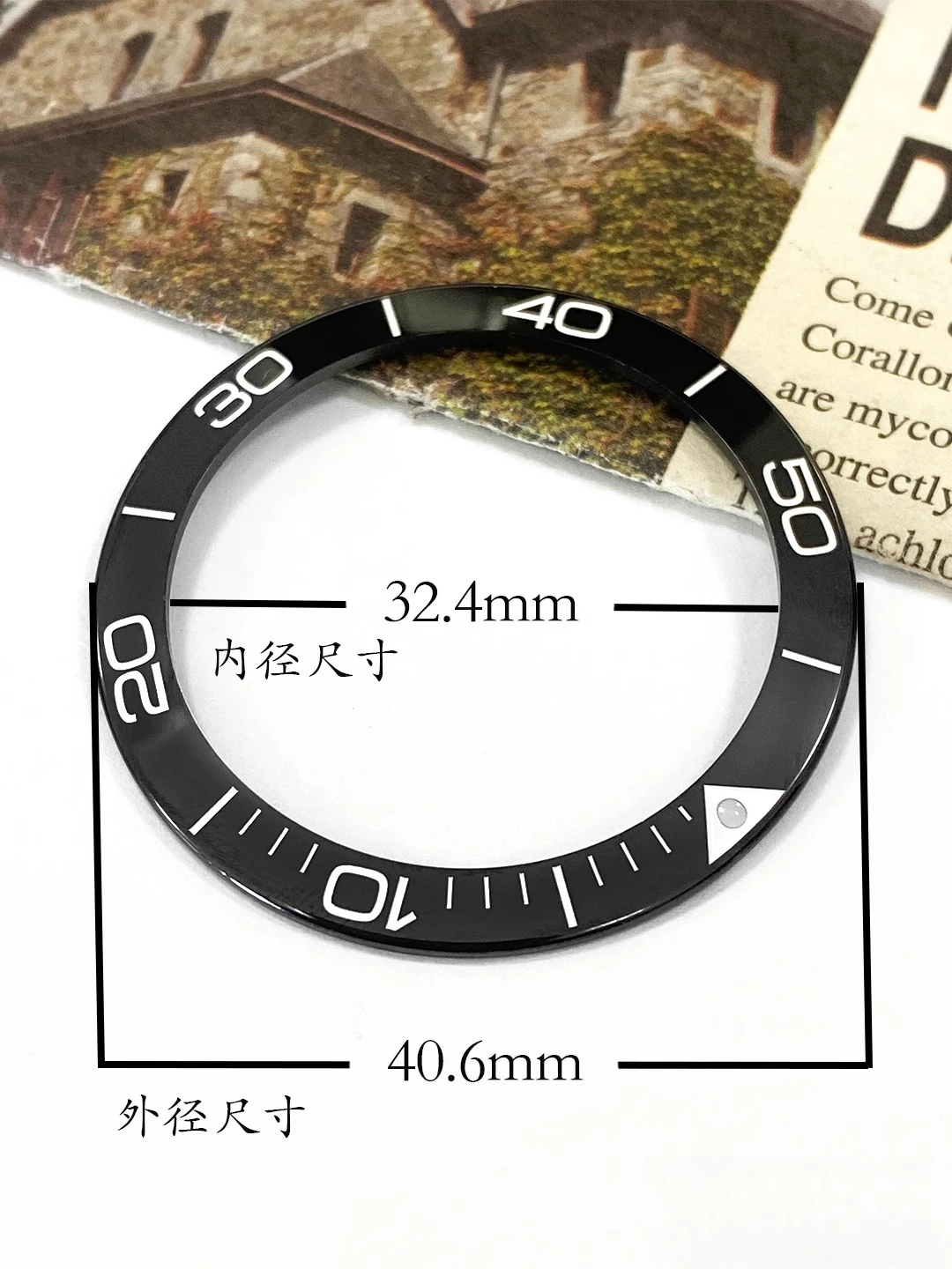 Accesorios de reloj para Concas Sports Series L3.782, anillo exterior de 43mm de diámetro, anillo de escala de cerámica