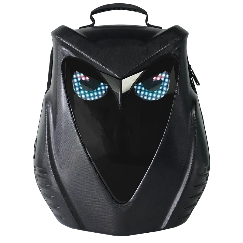 

LOY Owl Smart Custom Designer Large Capacity Outdoor Motorcycle Waterproof Men's Casual Sports Led Backpacks With Eyes