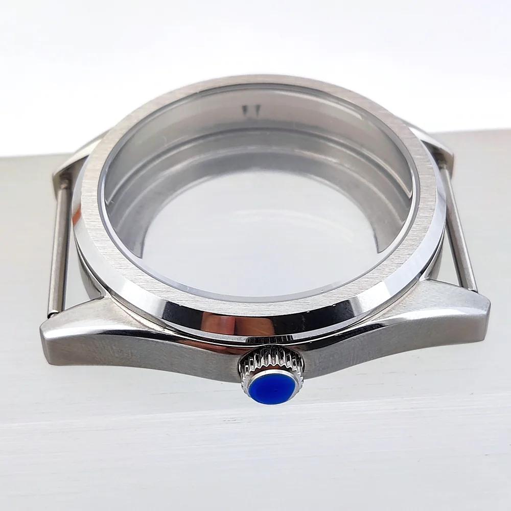 NH35 حافظة 39 مللي متر حافظة ساعة رجالي فاخرة الياقوت الزجاج مقاوم للماء يناسب 31 مللي متر حافظة الطلب NH35 NH36 حركة