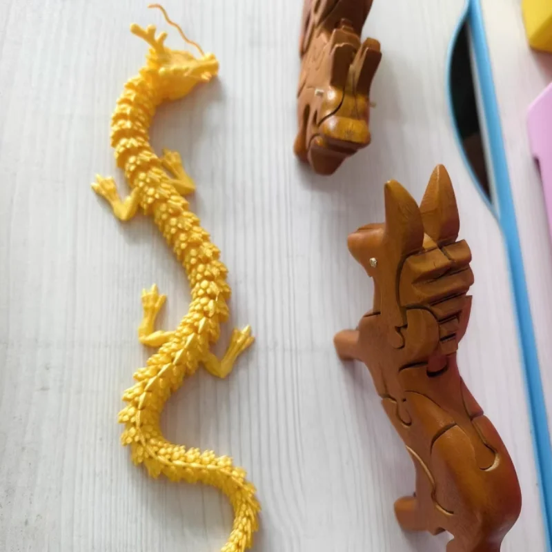 3D プリント関節ドラゴン中国の神聖なドラゴン装飾モデリング - 3D Printing Drawing のレビューと価格