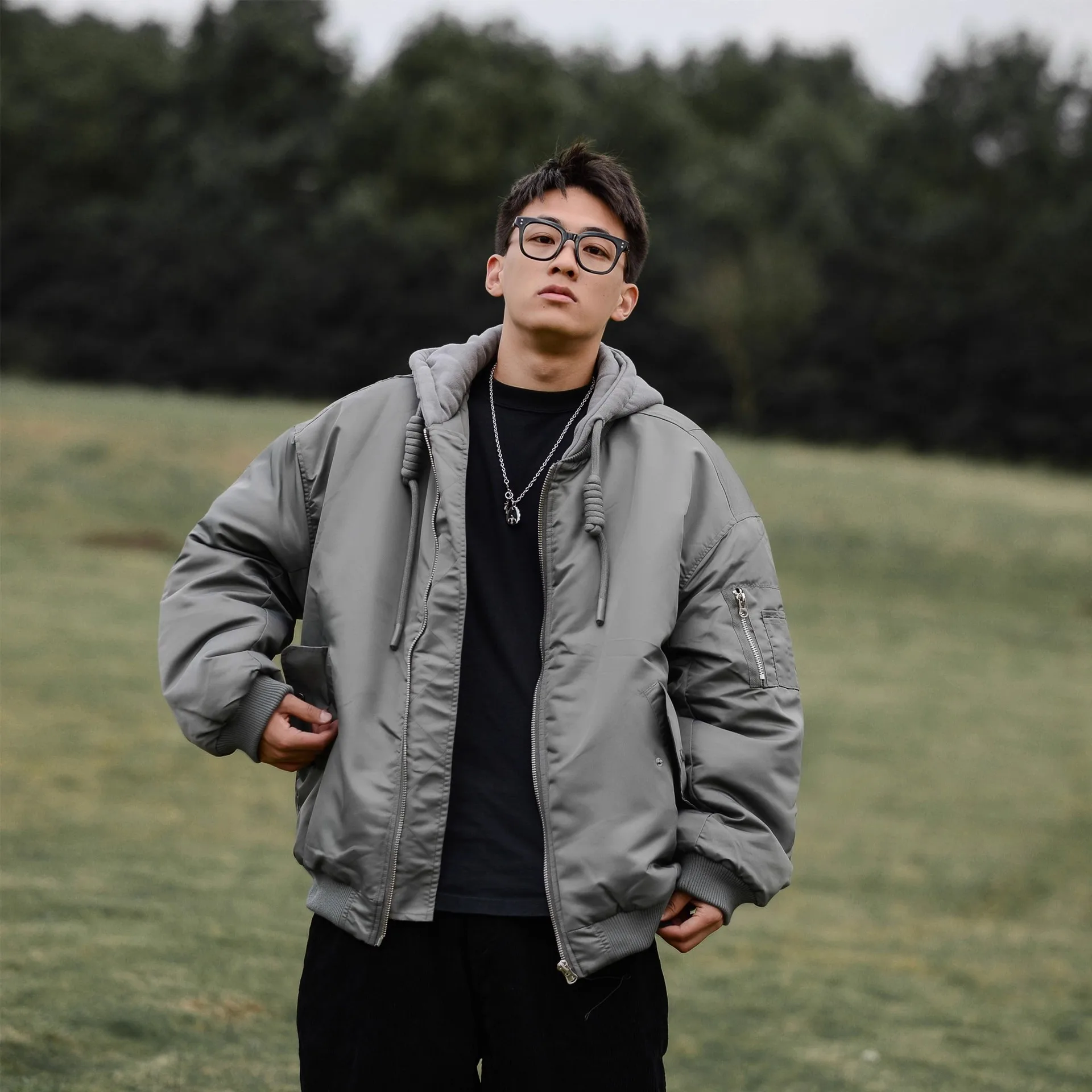 겨울 미국 하이 스트리트 플라이트 재킷 야구 점퍼 코튼 코트 지퍼 디자인 트렌디 두꺼운 코튼 코트 남성 아우터