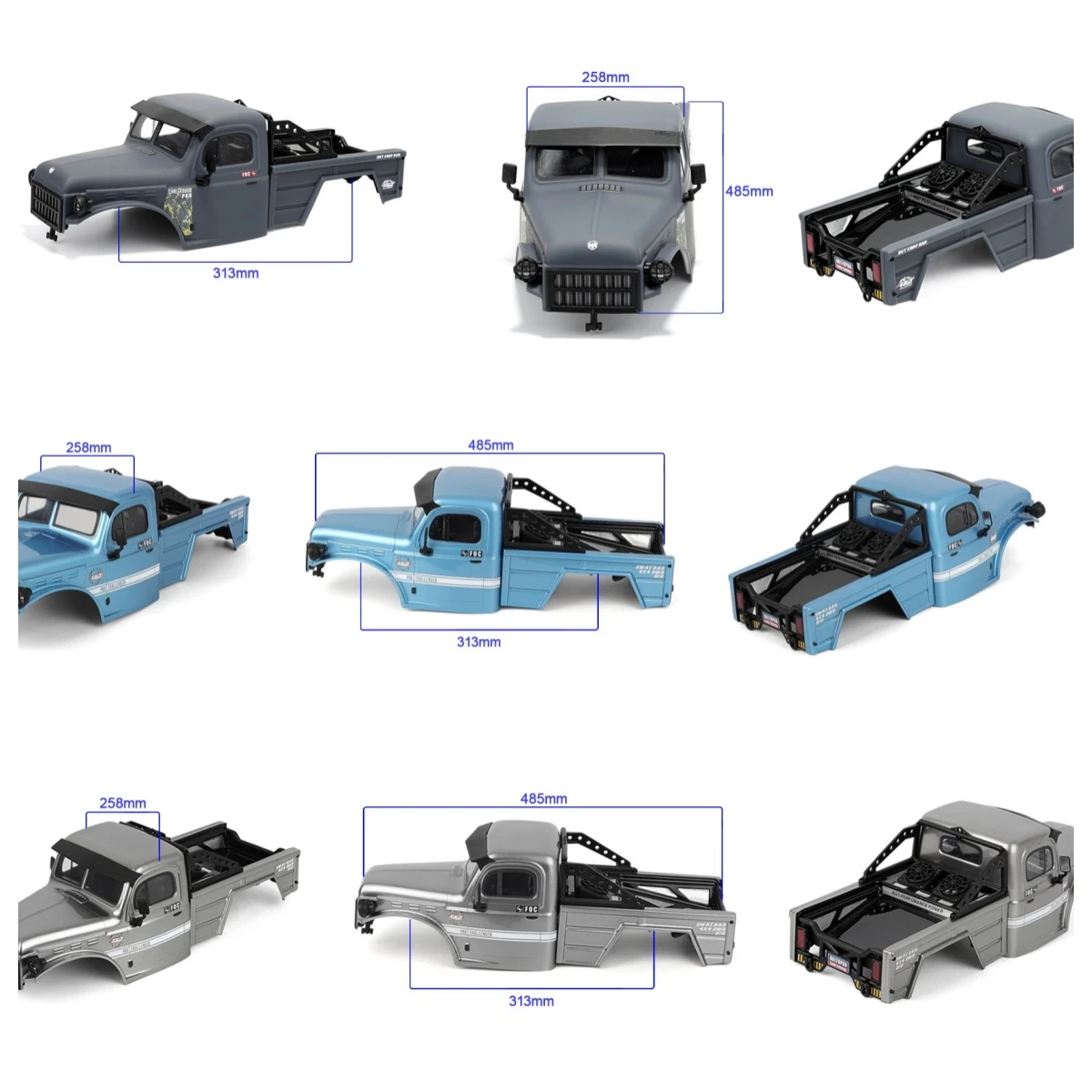 

RGT Spare Parts P86483-0 P86488-1/2/3/4 Pre-Assembled PC Body For RGT EX86170PRO 1/10 RC Electric Off-road Vehicles Cars