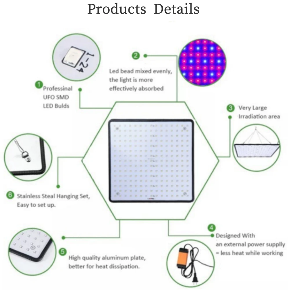 SMD 45W LED grow light
