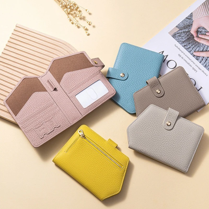 

RFID Blocking Passport Holder Genuine Leather Travel Wallet for Women Slim Bifold Passport Covers Holds Cards & Tickets & Cash