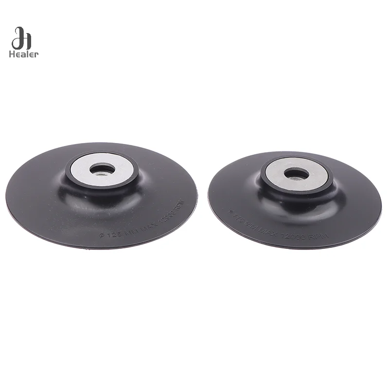 4-7'' Resin Fiber Backing Pad Disc Backing Pad Tool 12200 RPM Steel Paper Tray For Angle Grinder Replacement