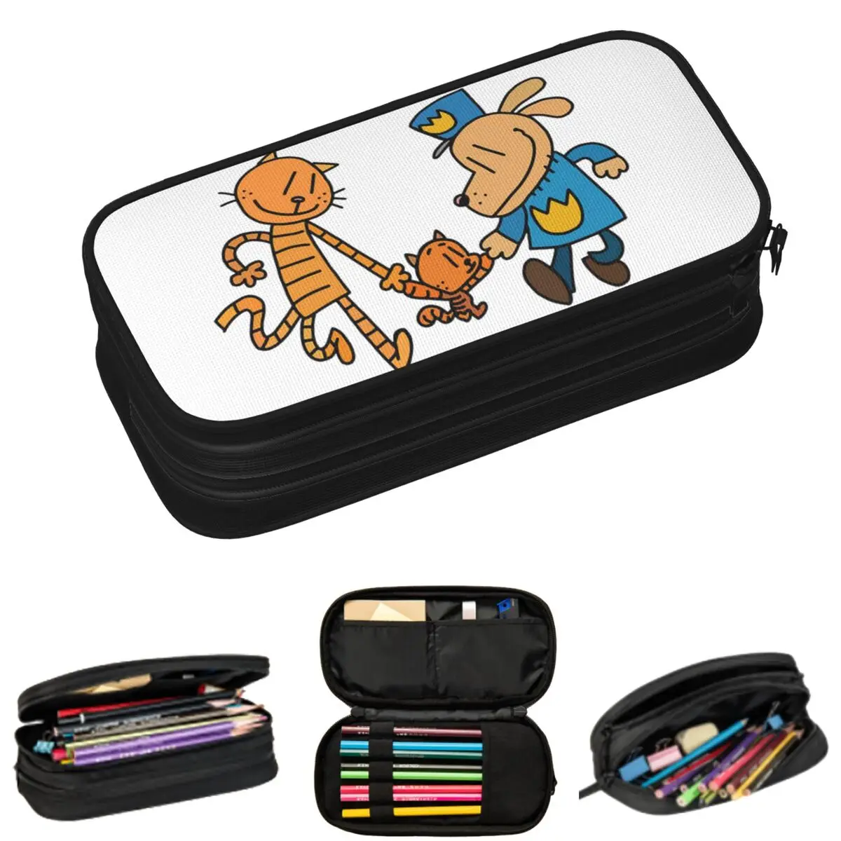 حافظة أقلام رصاص فنية من Dog Man، Lil Petey، وBig Petey Fan للطلاب، صندوق أقلام رصاص، حقيبة أقلام رصاص ذات سعة كبيرة