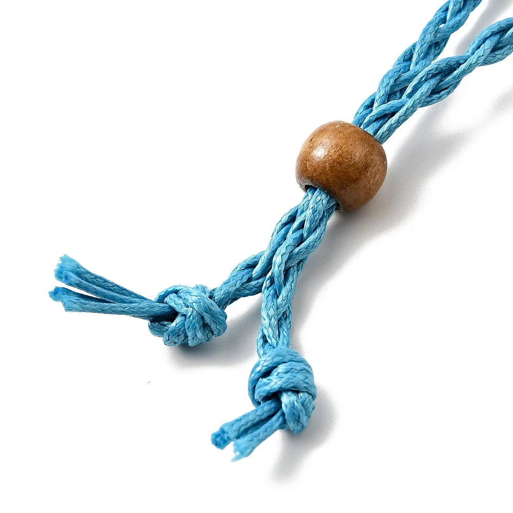 10 Stück geflochtene Wachsschnur für Makramee-Beutel, Halskettenherstellung, verstellbare Holzperlen, mehrfarbig, für austauschbaren Steinschmuck – Detail 23