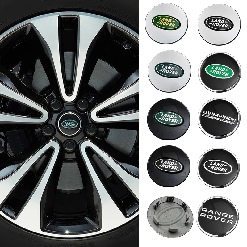 4pcs 62mm Car Wheel Center Cap Logo Hub Badge Rims Cover For Land Rover Discovery 3 4 R4 LR2 Range Rover Evoque Sport Dander 2 3