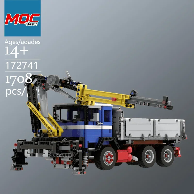New MOC Trilateral Tipper and Medium Folding Crane Truck Technic Model-Trendy Educational Toys - Fun Building Game Set For Gifts
