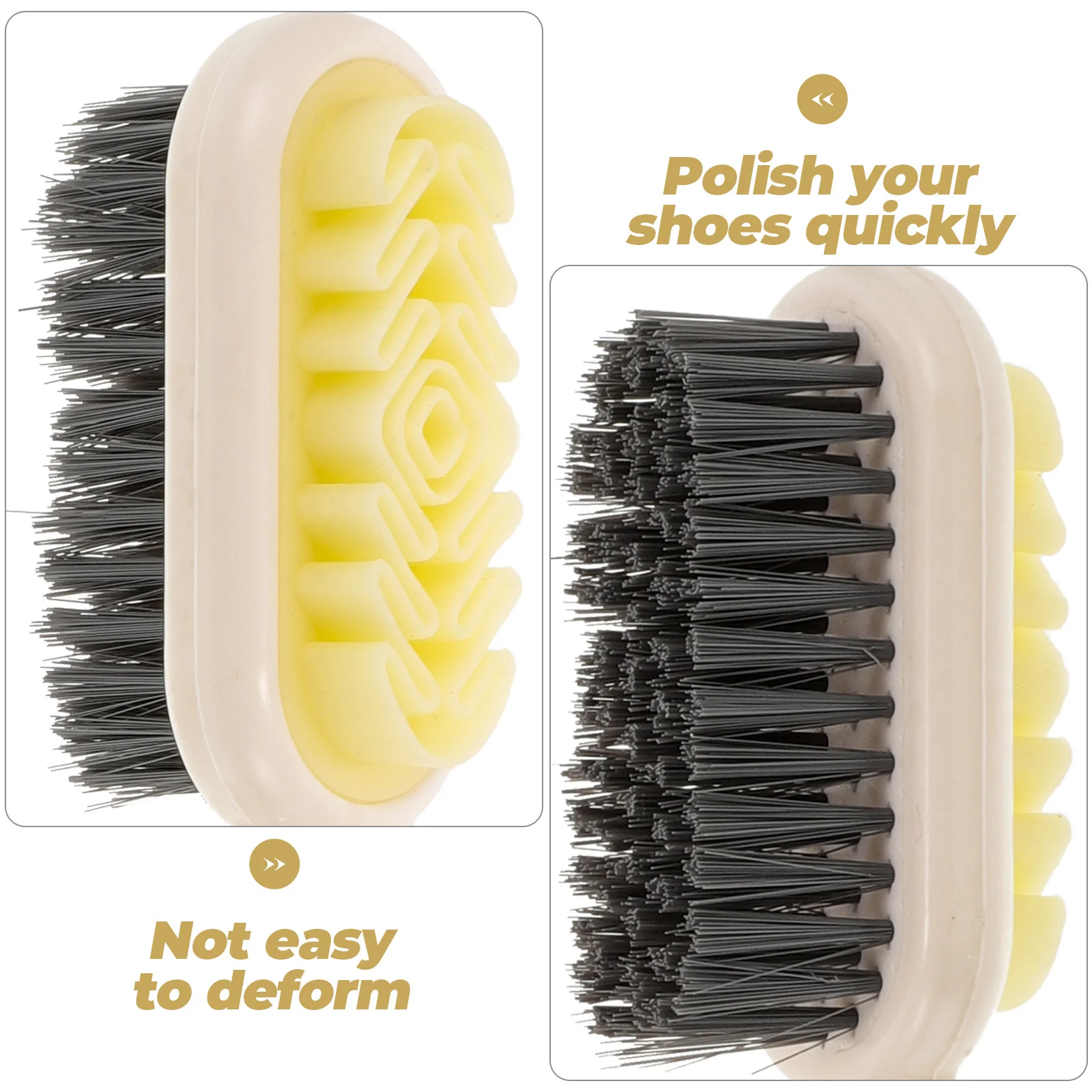 

Soft Rubber Shoe Brush with Long Handle Double Sided Design for Shoe Cleaning Polishing Tool for Boots and Casual Shoes