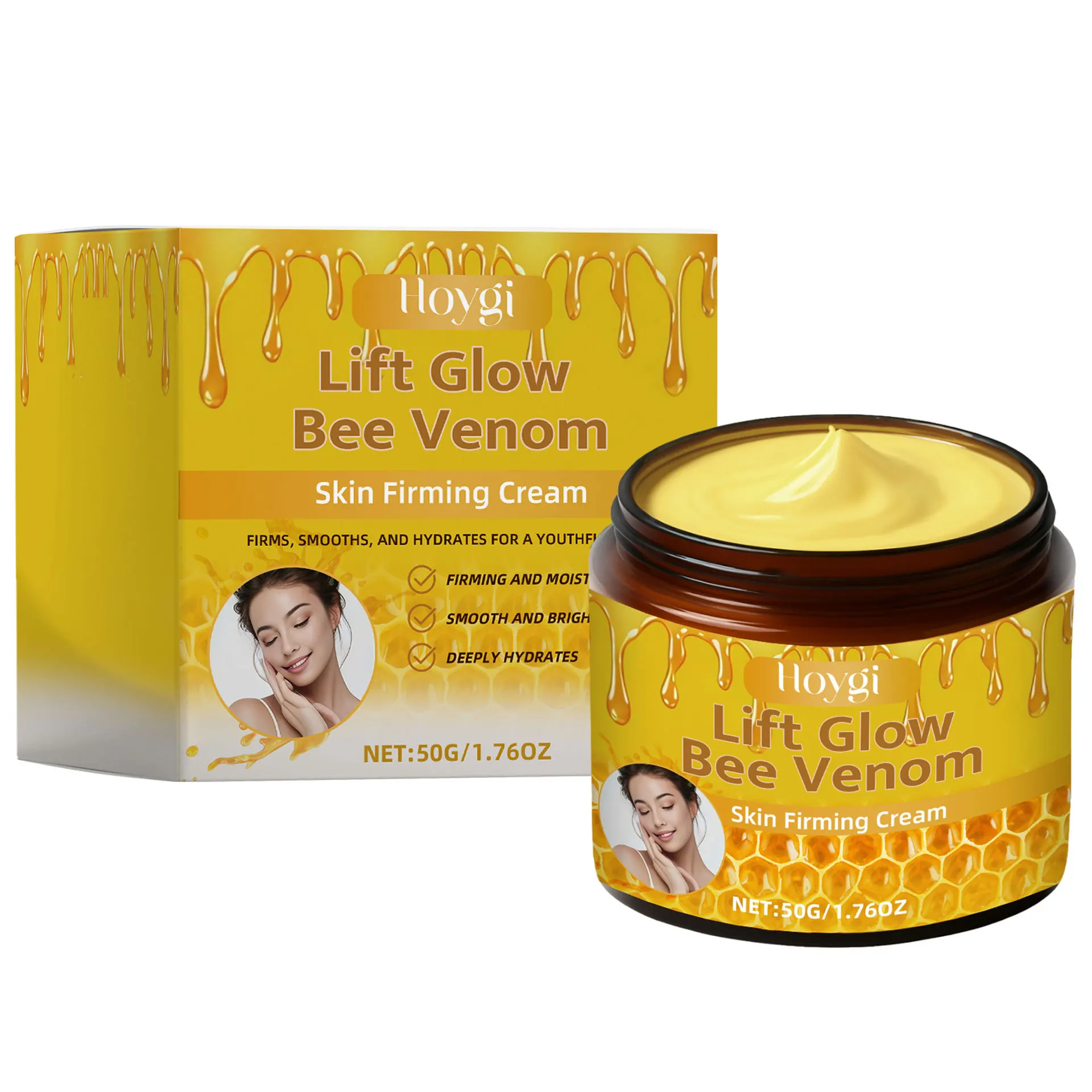 

Bee Venom Moisturizing Facial Lifting, Firming, Reducing Fine Lines, Refreshing, Non-sticky Daily Care Cream