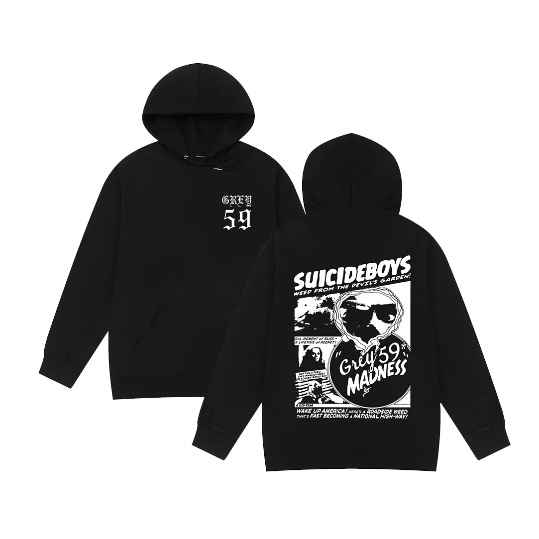 sucide Hip Hop Rap Vintage Hoodies Sweatshirts men women unisex Cotton