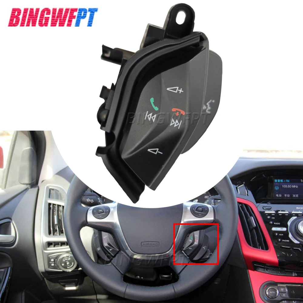 

New Steering Wheel Control Button Switch For Ford Focus 3 2012-2014 Kuga 2012-2015