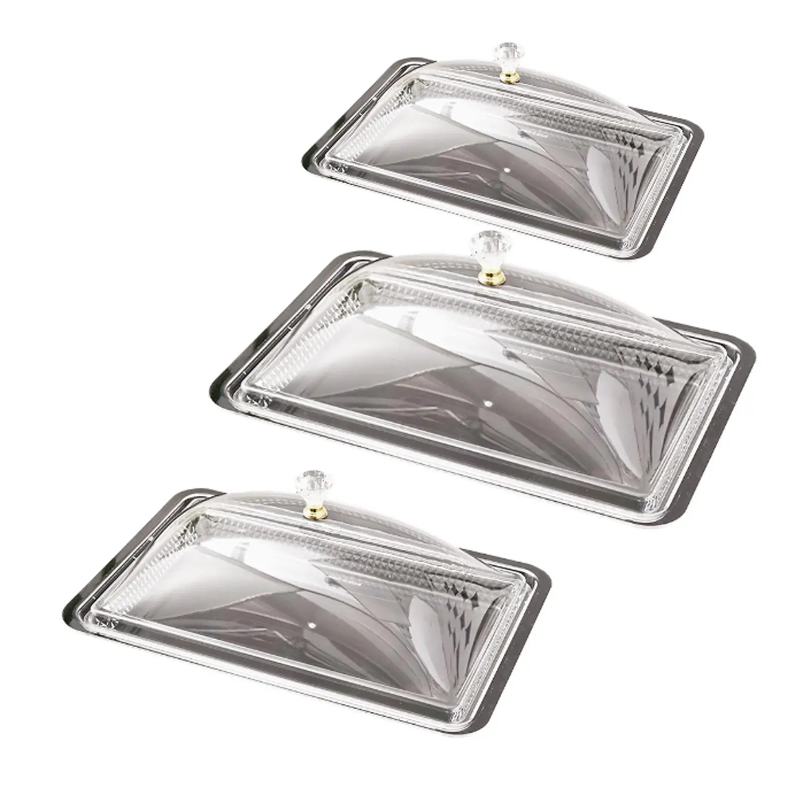 Food Serving Display Tray Acrylic Serving Tray with Cover Rectangular Tasting Plate Dessert Cake Tray for Wedding Food Buffet