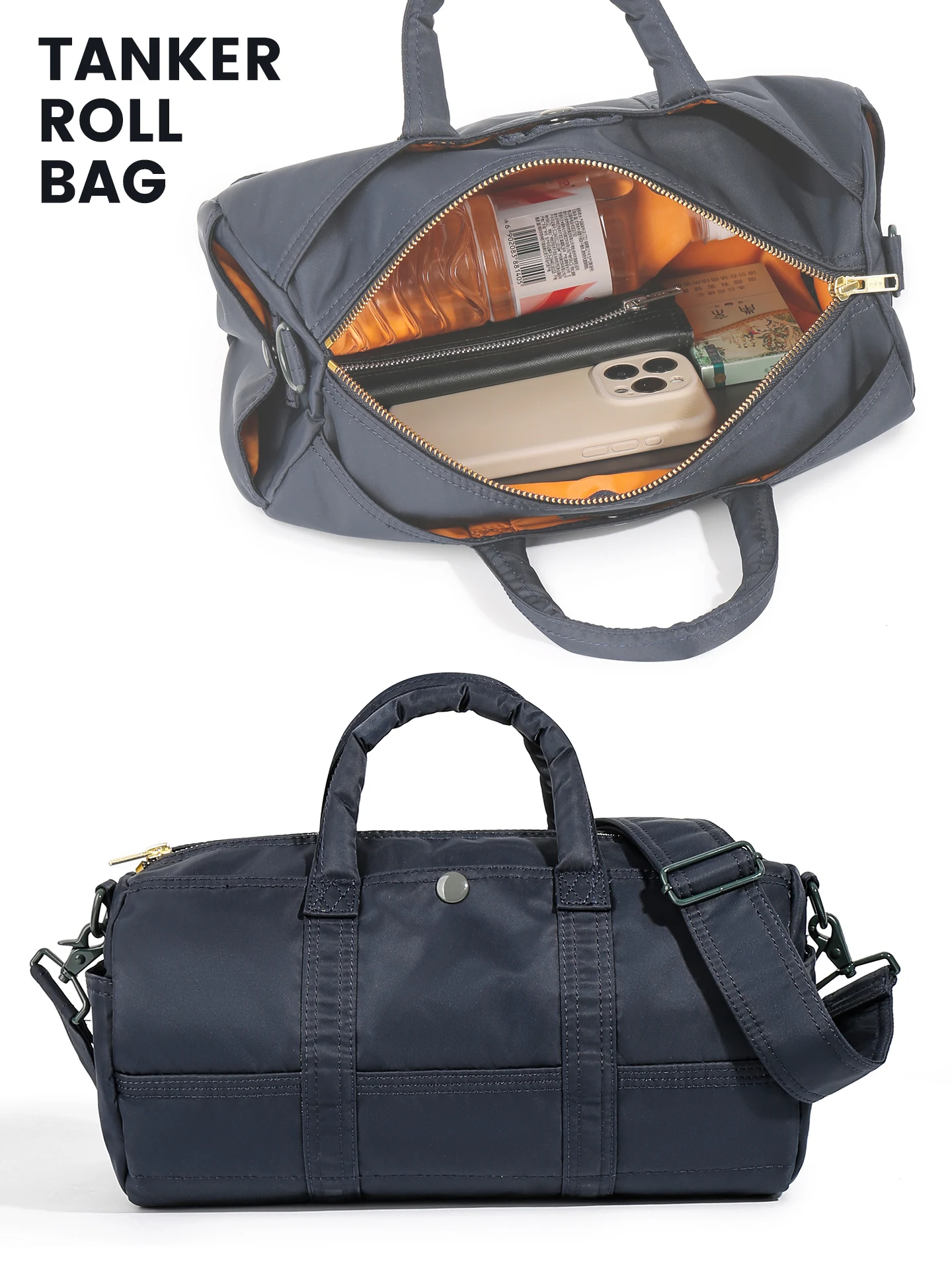 2026-new-nylon-boston-bucket-handbag-unisex-commuter-single-shoulder-crossbody-small-bag-fashionable-trending-travel-bag