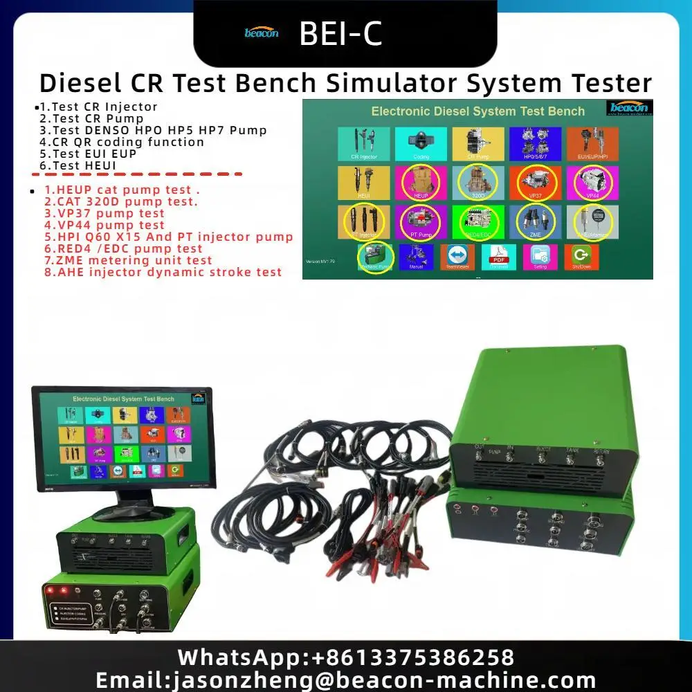 CRS960 Common Rail Injector Tester Cr System Diesel Pump Test Bench Simulator CRS390