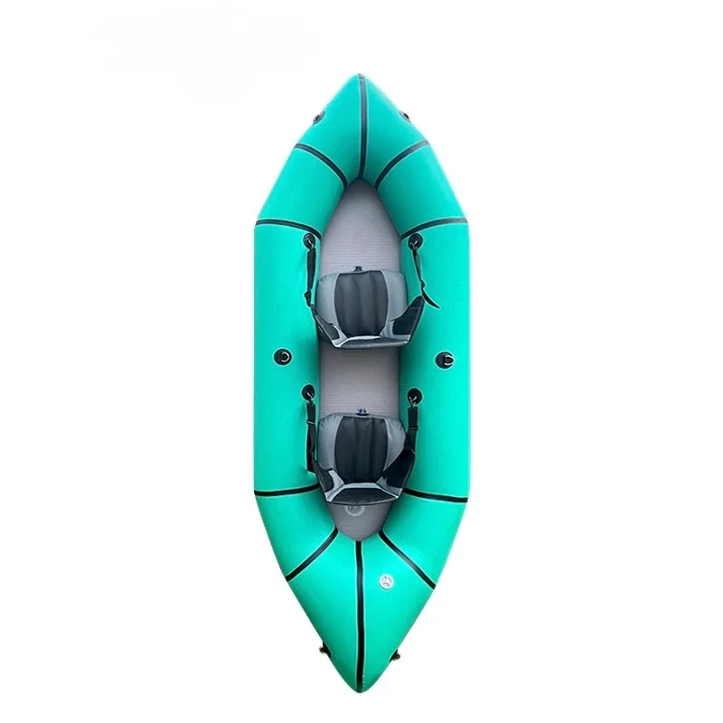 Light Portable Medium Row Backpack Boat Foldable Ultra Light Luminous Mesh Kayak Rubber Boat