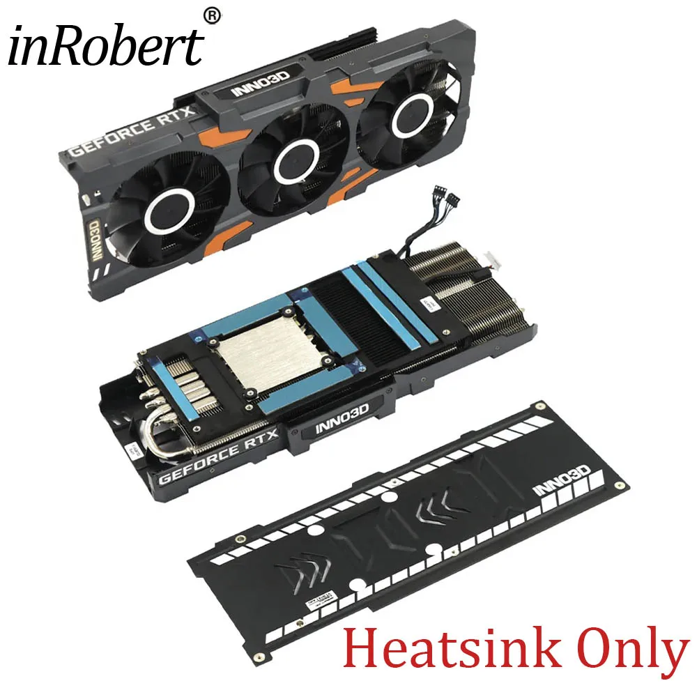 

Video Card Radiator For INNO3D GEFORCE RTX 2080 Tl GAMING OC X3 Graphics Card Cooler Heat Sink With RGB and Backplate