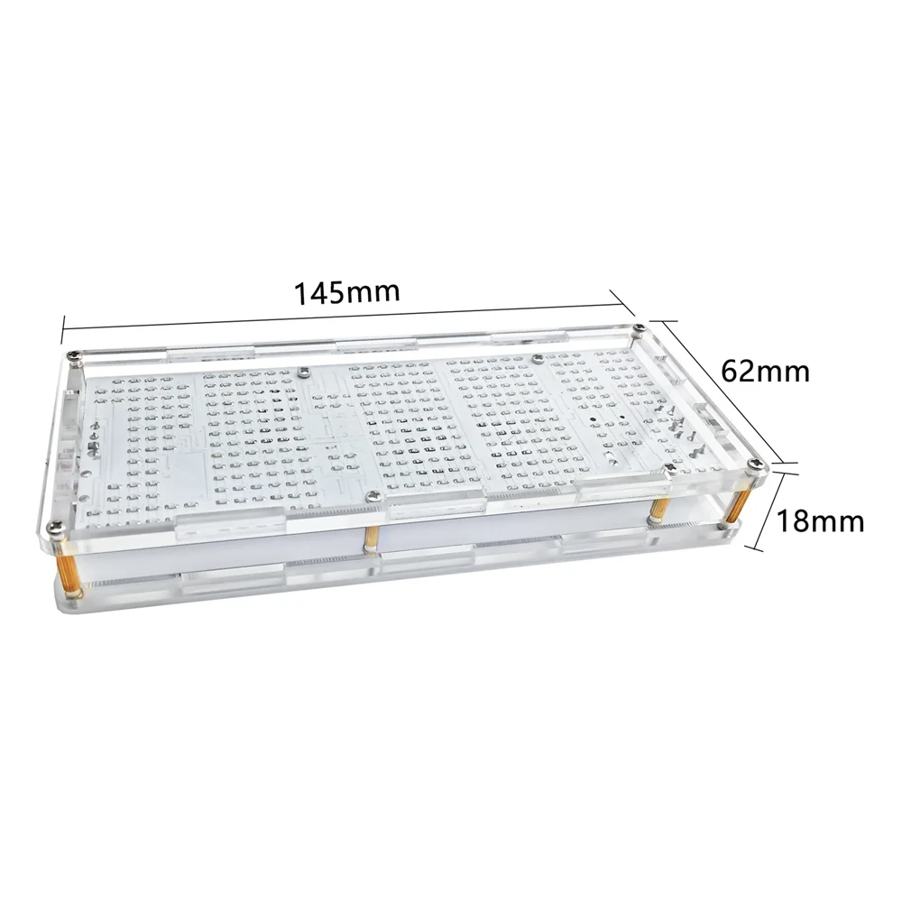 Kit fai da te Progetto di saldatura elettronica Orologio digitale a matrice di punti LED con 51 microcontrollori Luminosità automatica Tempo Temperatura