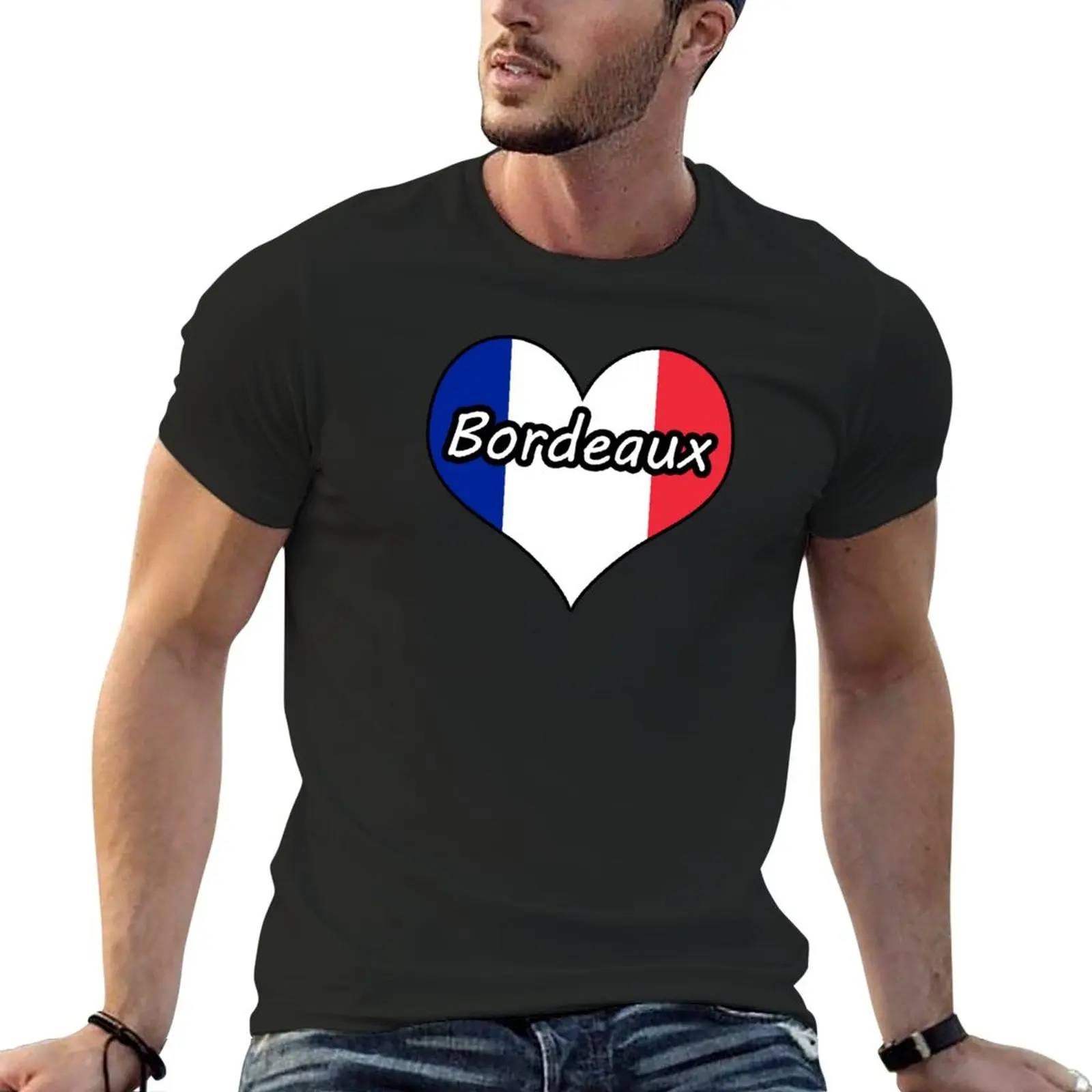 New I love Bordeaux Heart Text Design T-Shirt funny t shirts funny t shirt sweat shirts blank t shirts mens t shirt graphic