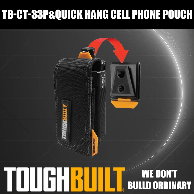 ToughBuilt TB-CT-33P Quick Hang Cell Phone Pouch Tools Packaging Bag Tool Attachments