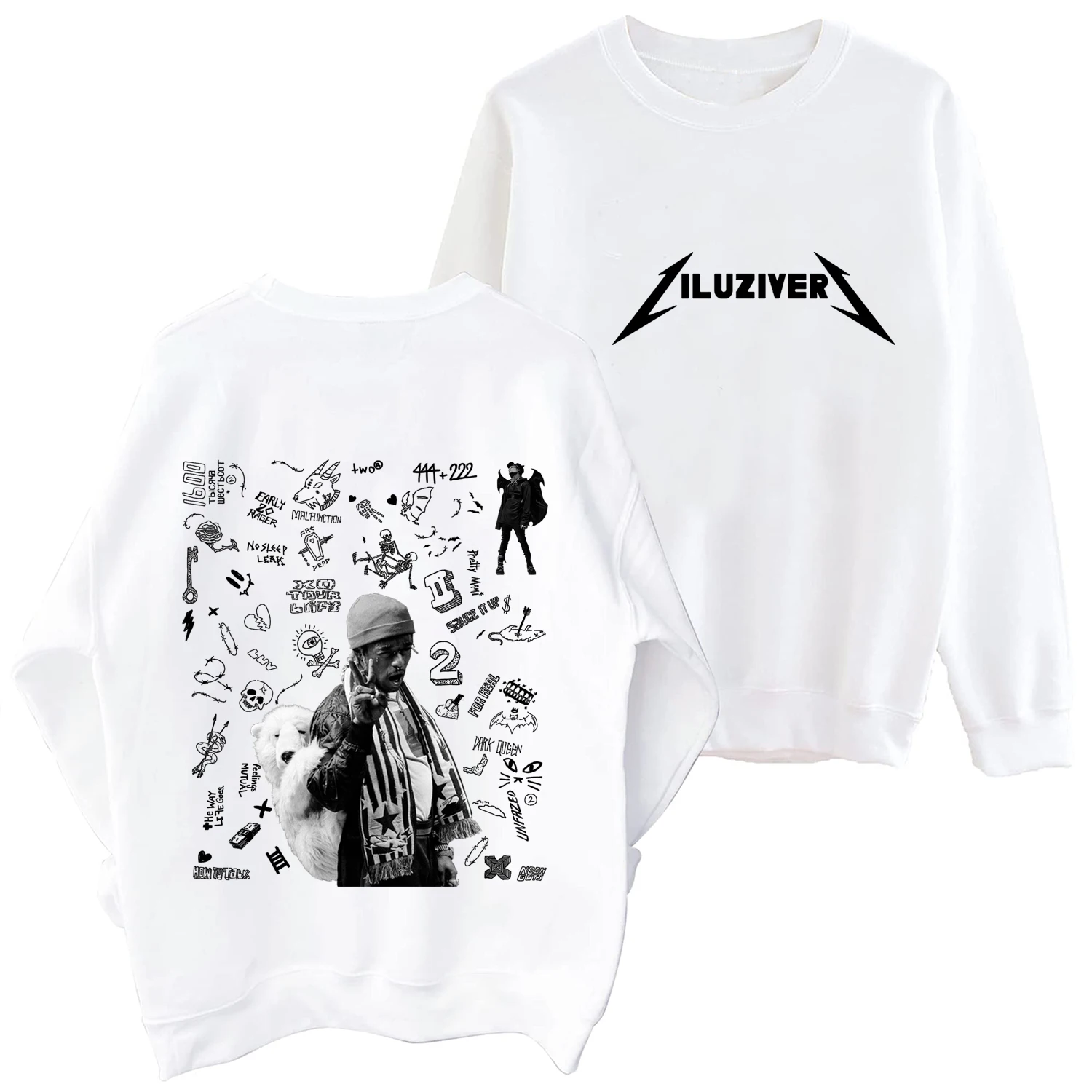 

Lil Uzi Vert Luv Is Rage 2 2024 O-Neck Music Fans Gift Long Sleeve Regular Clothing Printing Hoodies Unisex Spring and Autumn