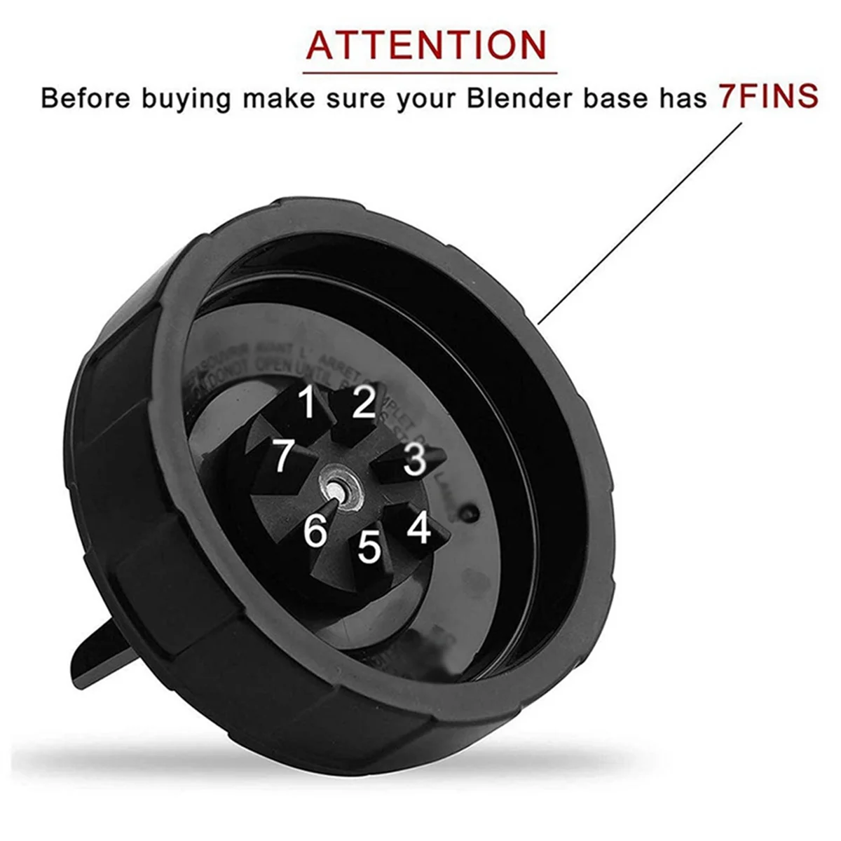 شفرات مستخرج لاستبدال الخلاط ، 7 زعانف مع غسالة ، قطع مطاطية للسيارات IQ BL486 BL642 N102 BL682 وأكثر