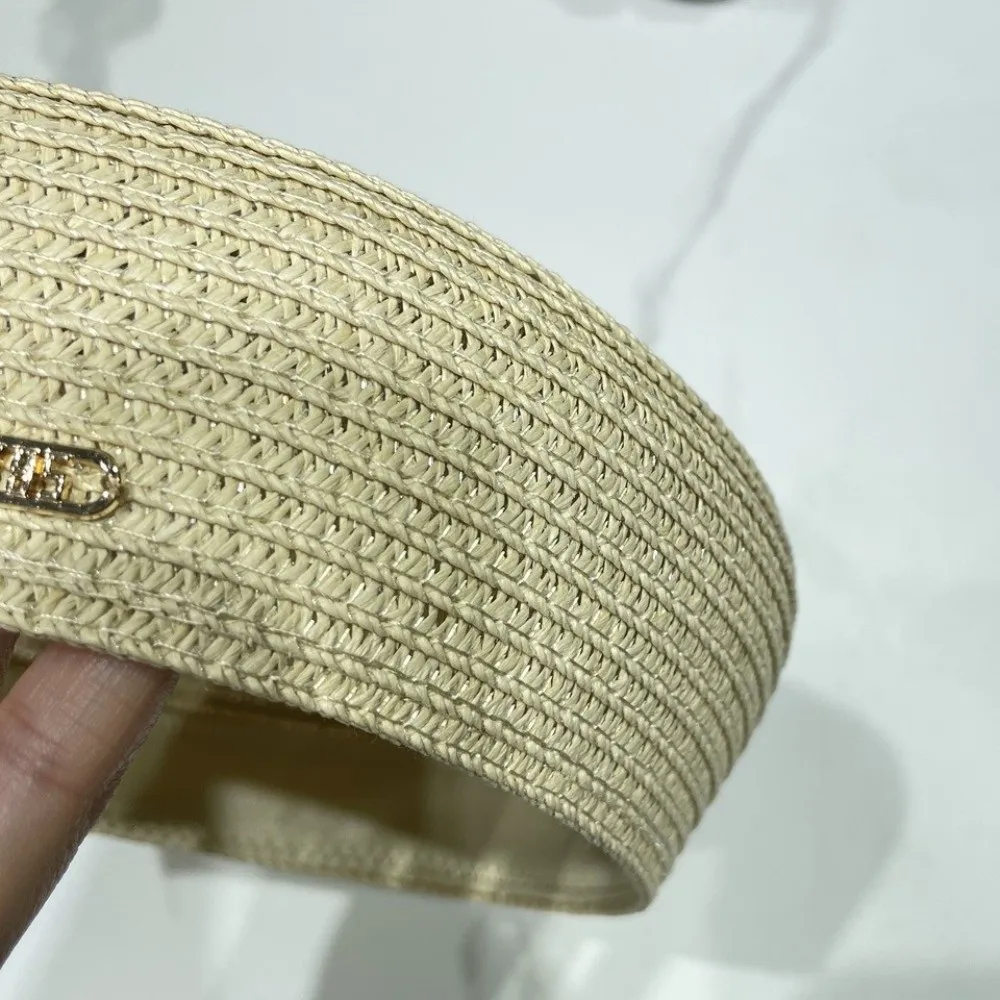 New Solid Women's Straw Pillbox Hat Round Shape Vintage Style Brimless Cap Structured Crown Round Dress Hat Formal Occasions