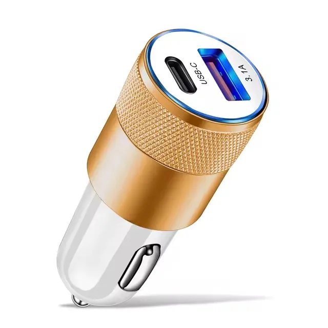 66W USB Autolader Type C Snel Opladen Telefoon Adapter Voor Xiaomi Huawei PD Telefoon Oplader Auto Adapter socket Sigarettenaansteker