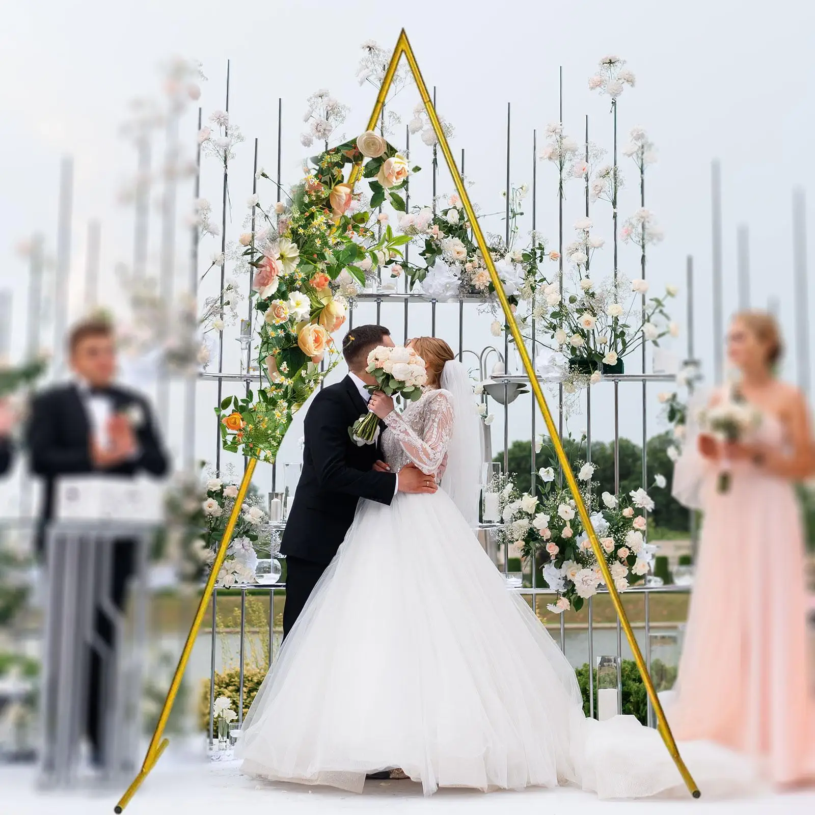 

Wedding Arch Triangle Balloon Arch Frame for Parties Ceremony Celebration