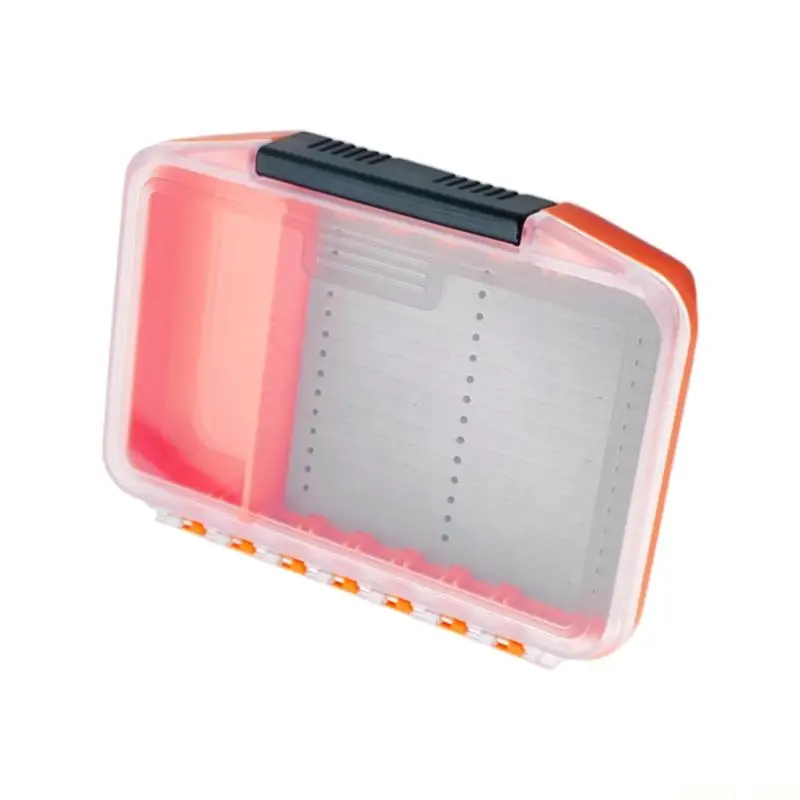 U2JB Waterproof Plastic Fishing Tackle Box Portable Fishing Lure Fly Baits Box Fly Fishing Storage Case Easy to Carry