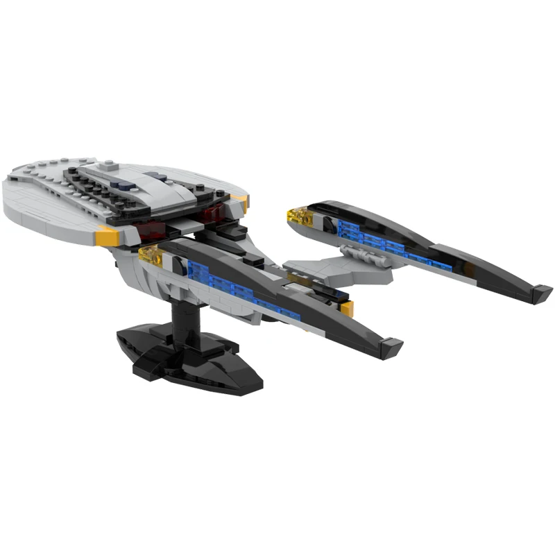 456PCS MOC Galactic Adventure Craft Model Interstellar Showcase Detailed Creative Display Building Blocks Collectible Toy Gift
