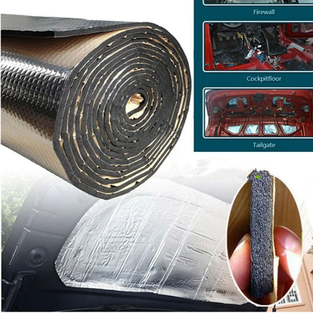 Accessory Soundproof Pad Air conditioning tube Aluminum Foil Car Double sided For car hood Insulation Insulator