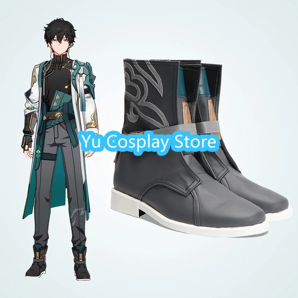 

Yu Cosplay Store Honkai: Star Rail Dan Heng Cosplay Shoes Anime Cosplay Shoes Boots Halloween Costumes Props