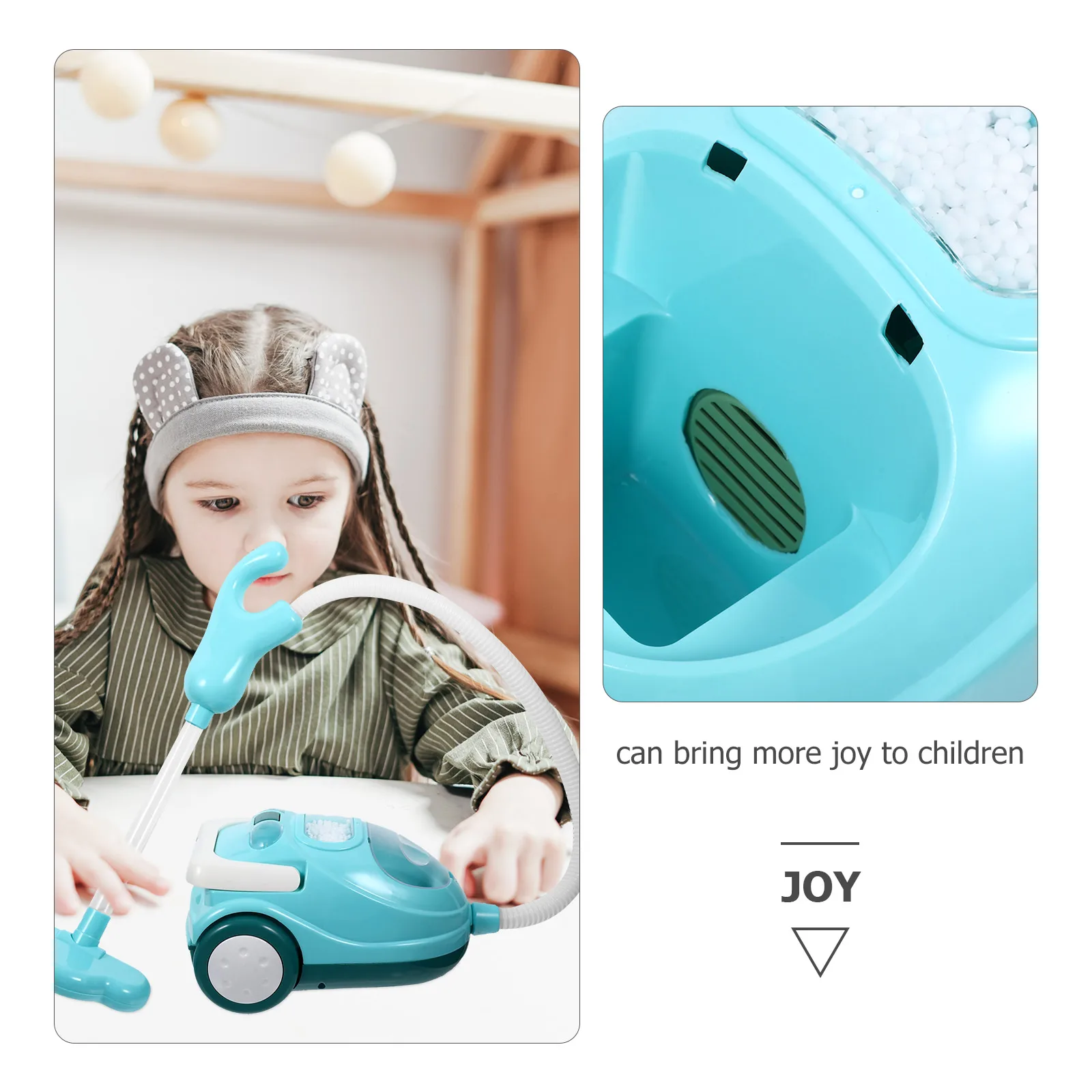 

1PCABSDust Catcher Simulated Plaything Dust Catcher Toy Funny Cleaner Plaything Simulated Vacuum Cleaner for Kids