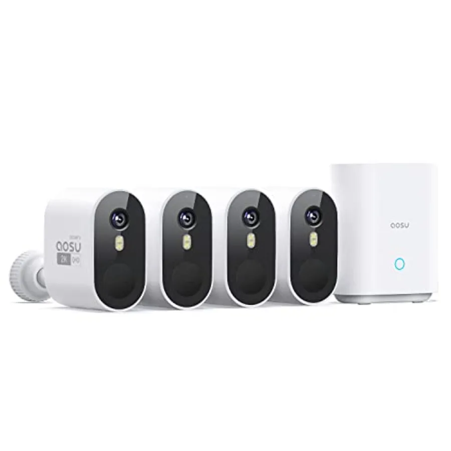 Outdoor wireless security camera view