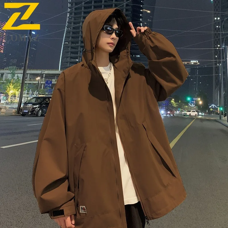 

COMXZ 2025 Autumn New Casual Trend Loose Fit All-Match Youth Jacket Men American style Streetwear Coat lightweight windbreaker