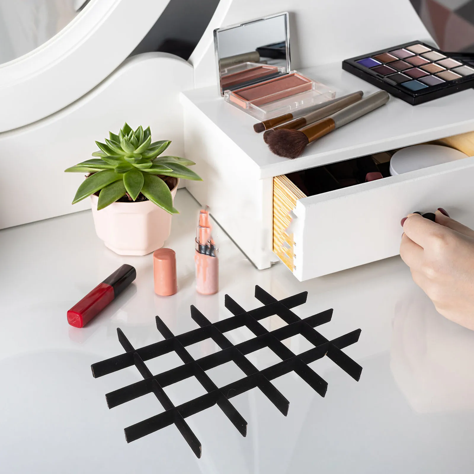 

1 set 1 Set Jewelry Tray Inserts Dividers For Boxes Display Soft Adjustable Durable Organizing Storage Elegance Design