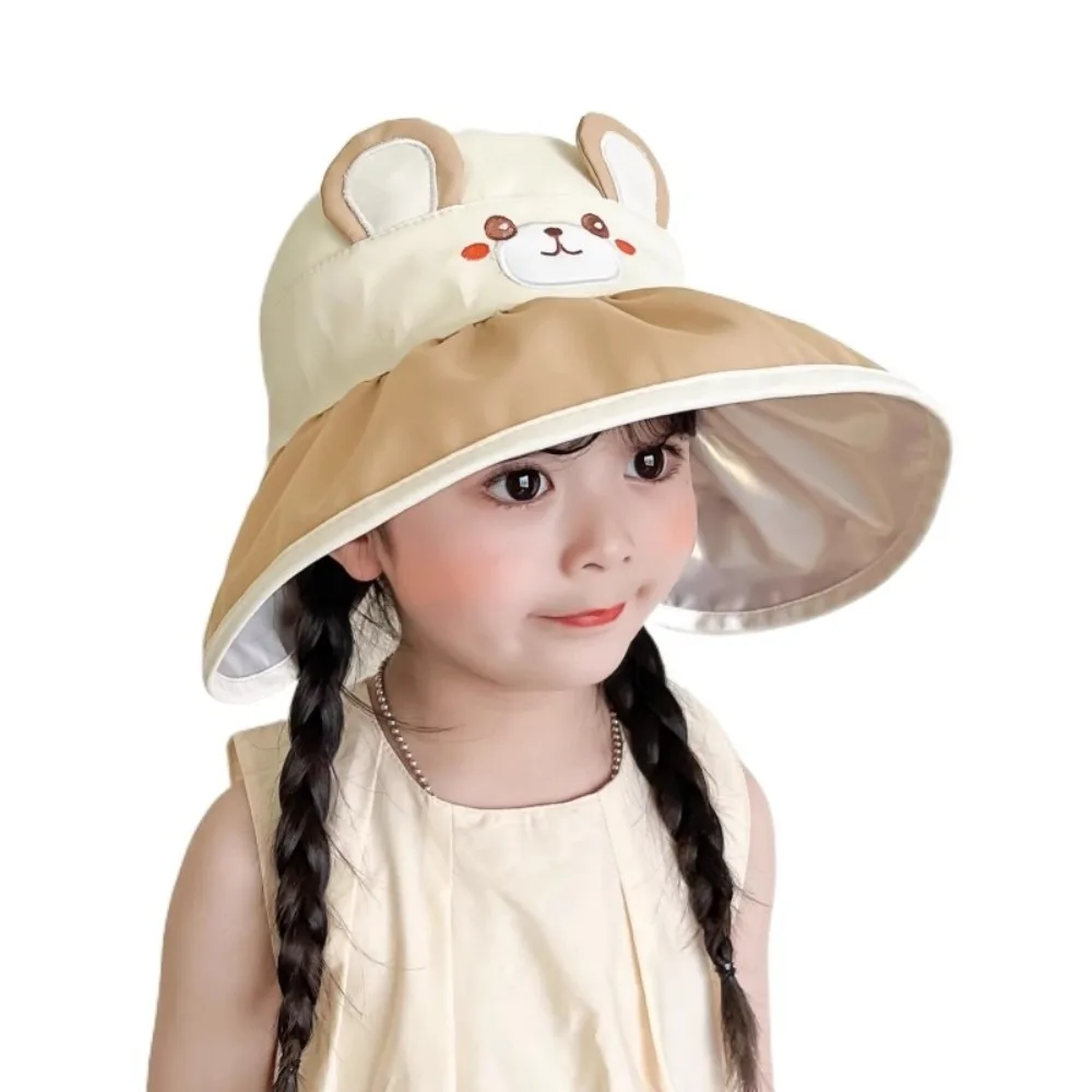 

Large Eaves Sun Protection Hat Empty Top Thin Design Sun Hat Wide Brim Big Eaves UV Protection Hat Children Wear