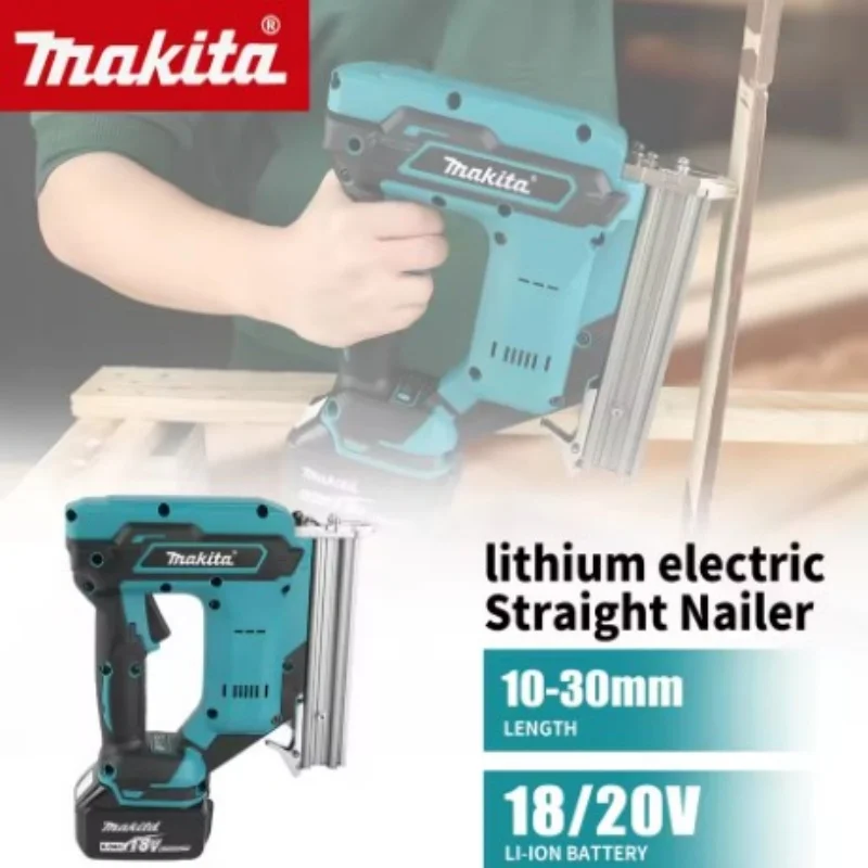 Makita 2026 Cordless Nail Gun 10-30mm Nails 100-Nail Capacity 22900mAh Battery Low Noise High Speed for Woodworking Projects