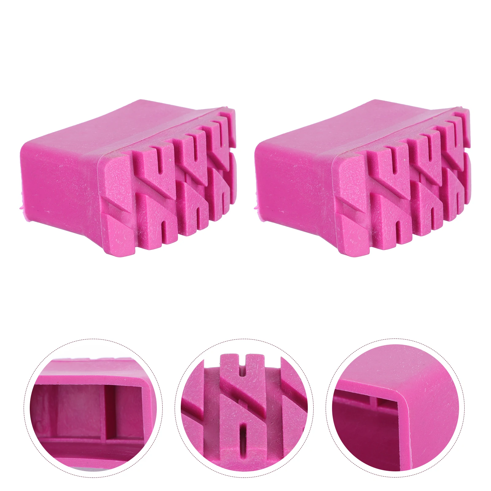 2 قطعة أغطية قدم السلم منصات مطاطية غير قابلة للانزلاق لحماية استقرار السلم ضد التآكل ومنع أضرار الأرضية