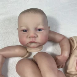 19Inch Already Painted Reborn Doll Kit Levi Awake 3D Painted Skin High Quality Unassembled Handmade Reborn Baby Doll Parts