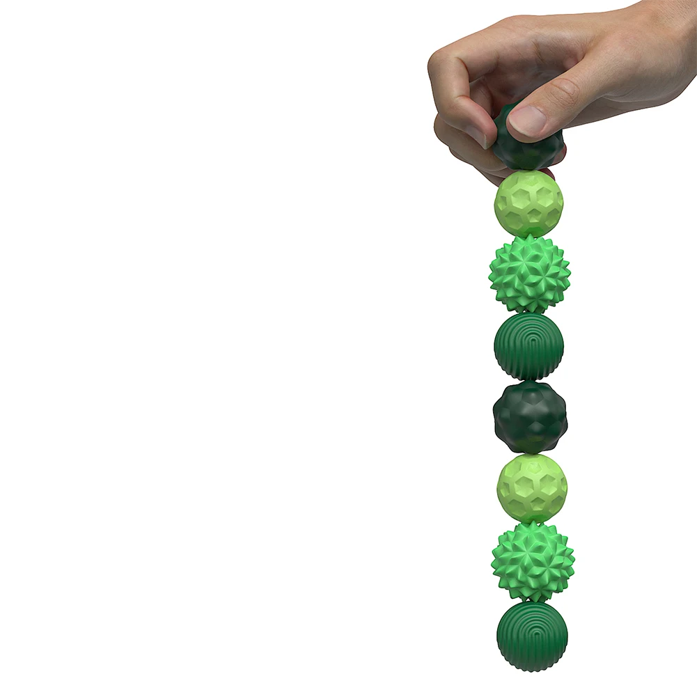 8個のシリコン磁気ボール 磁気ストレスローラーボール 磁気吸引ストレスボール オフィスデスク用感覚フィジェットボール