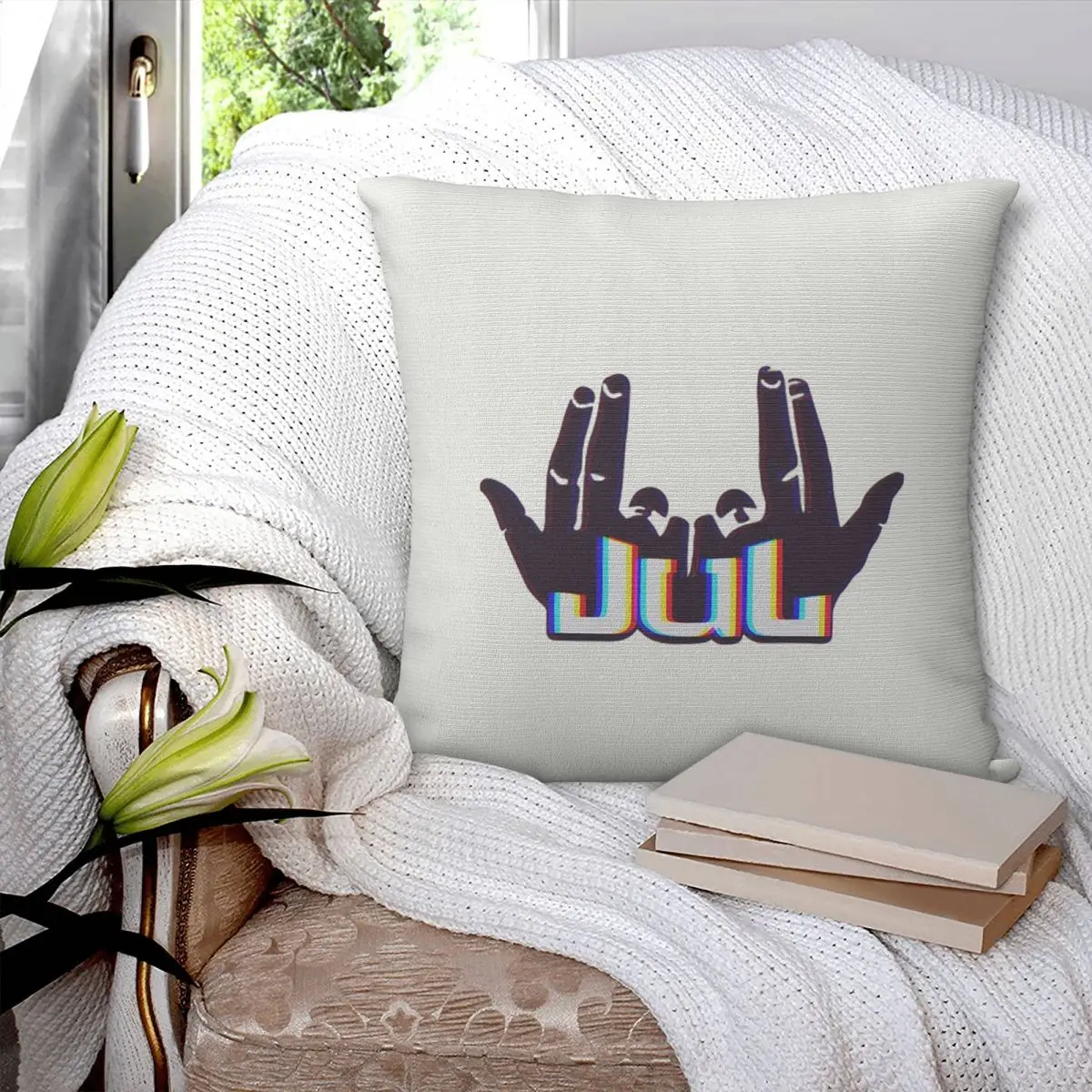 

Квадратная наволочка в стиле рэпер JUL, наволочка, наволочка для домашнего дивана, гостиной