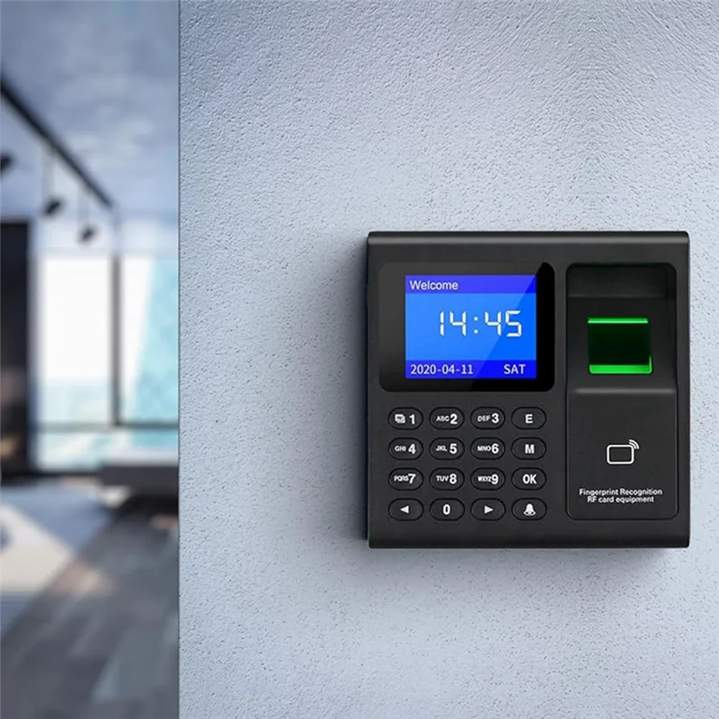 Time Attendance Machine Fingerprint Password Time Clock For Employee With Finger Scan, RFID And PIN Punching In One Durable-Hot
